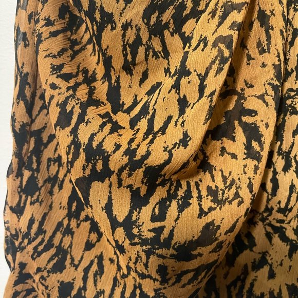 Zara Patterned Wrap Knot Mini Skirt - Small - Picture 14 of 16